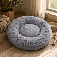 Fluffy Round Pet Bed — Dogs & Cats