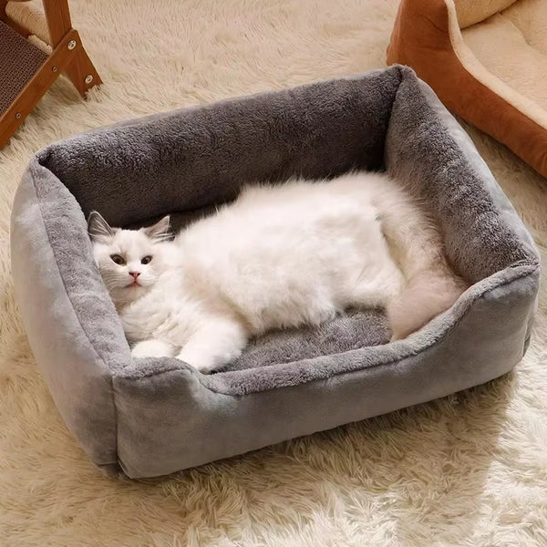 Soft Plush Pet Bed — Dogs & Cats