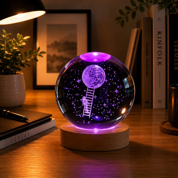 Moon Landing Crystal Orb