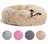 Fluffy Round Pet Bed — Dogs & Cats