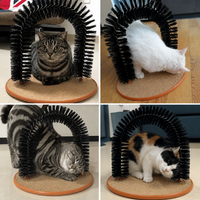 Cat Self-Grooming Arch — Scratch, Massage & Play