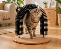 Cat Self-Grooming Arch — Scratch, Massage & Play