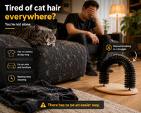 Cat Self-Grooming Arch — Scratch, Massage & Play