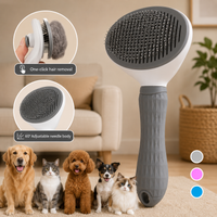 Self-Cleaning Grooming Brush — Dogs & Cats