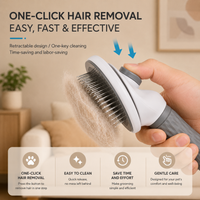 Self-Cleaning Grooming Brush — Dogs & Cats