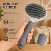 Self-Cleaning Grooming Brush — Dogs & Cats