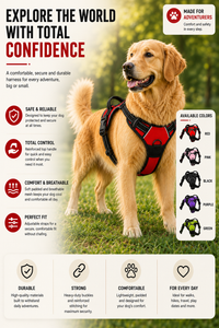Adjustable Dog Harness & Leash Set