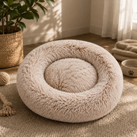 Fluffy Round Pet Bed — Dogs & Cats